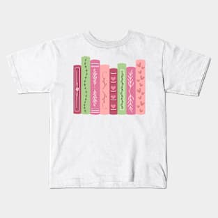 Pastel Bookshelf Kids T-Shirt